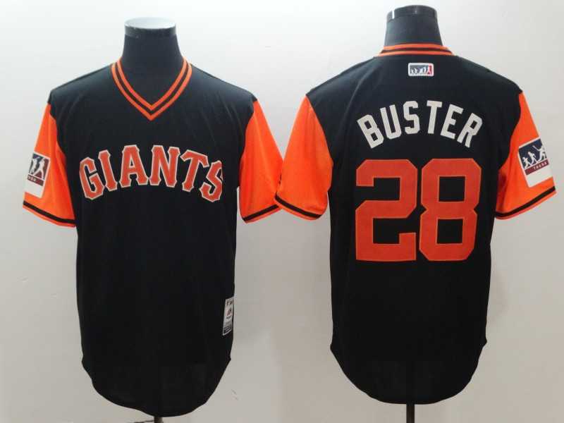 Giants 28 Buster Posey Buster Black 2018 Players Weekend Team Jerseys,We sell and wholesale Giants 28 Buster Posey Buster Black 2018 Players Weekend Team Jerseys on line form chian!
